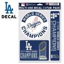 ドジャース ステッカー ワールドシリーズ チャンピオン 2024 デカール ロゴ おしゃれ プレゼント ブルー ホワイト シンプル MLB dodgers LA...