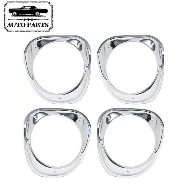 1963 インパラ ヘッドライト ベゼル 4個セット シボレー CHEVROLET IMPALA ローライダー LOWRIDER