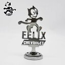 フィリックス シボレー ダッシュボード オーナメントクローム アクセサリー FELIX THE CAT CHEVROLET カスタムパーツ ローライダー Lowrider チカーノ 内装 装飾 飾り カー用品 車用品 カーアクセサリー インテリア ガレージ 車内アクセサリー アメリカ 雑貨(2)