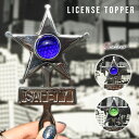 ライセンストッパー SAFETY STAR 全2種 カスタムパーツ ライセンストップ カーアクセサリー ローライダー Lowrider Hurley ハーレー チョロスタイル ライセンスプレート チカーノ チカーノスタイル ナンバープレート インテリア ガレージ アメリカ 雑貨