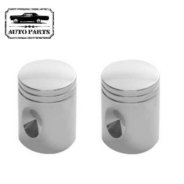エアバルブキャップ ピストンクローム 2個ワンセット クローム 汎用 車 バイク 空気入れ バルブ キャップ エアーバルブキャップ オートパーツ カーアクセサリー 車用品 カー用品 アメリカ 雑貨