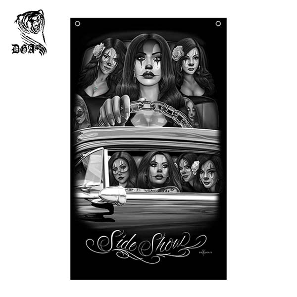 DGA バナー 壁掛け side show インテリア フラッグ タペストリー 大判 旗 ディスプレイ ウォールインテ..