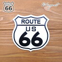 マグネット 磁石 ROUTE66 ルート66 ロゴ US 旧国道 ホワイト 大きめ かわいい かっこいい キッチン おしゃれ インテリア アメリカ 雑貨