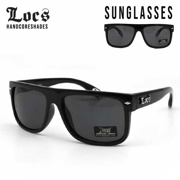 ローク サングラス メンズ Locs 005 ブラック 黒 ロークサングラス ローライダー アメ車 バイク ハーレ..