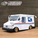 1/24 箱入り ミニカー UNITED STATES POSTAL SERVICE ホワイト リアルゴールドデイトンカスタム ユナイティド ステイツ ポスタル サービス 白 USPS 郵便局 トラック アメ車 LIMITED EDITION Lowrider ローライダー ワイヤーホイール グリーンライト Greenlight