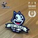 フィリックス シボレー ピンバッジ 限定 100周年モデル 記念 ピンズ PINS ブローチ バッジ FELIX THE CAT CHEVROLET キャラクター おしゃれ かわいい レア メタル 100YEARS フィリックス ザ キャット ピンバッチ Lowrider ローライダー チカーノファッション アメリカ 雑貨