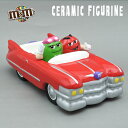 海外直輸入 USED品 m&m's お皿 陶器 チョコレート エムアンドエムズ レッド グリーン キャデラック Cadillac アメ車 2002年 インテリア...