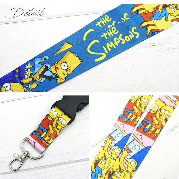 シンプソンズ ネックストラップ SIMPSONS 首掛け レイヤード シンプソン バート キャラクター かわいい 子ども ネックピース スマホストラップ ストリート Lowrider ローライダー アメリカ 雑貨