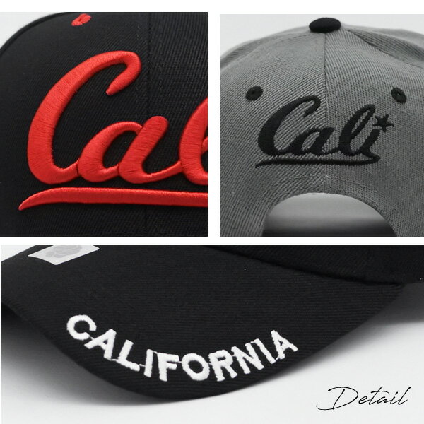 キャップ メンズ レディース #26 CALI ロゴ 刺繍 帽子 全3色 グレー ブラック レッド CALIFORNIA カリフォルニア スナップバック 大人サイズ ベースボールキャップ ストリート おしゃれ ローライダー LOWRIDER アメリカ 雑貨