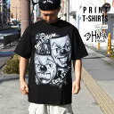 Tシャツ 半袖 メンズ TWO FACE Smile now ブラック ツーフェイス SHAKA シャカ LOW LIFE トップス 黒 オーバーサイズ ビッグシルエット アメ車 ローライダー westcoast ウエストコースト 西海岸