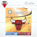 シカゴ ブルズ ロゴ メタル エンブレム メタル製 NBA CHICAGO BULLS 汎用 車 車用品 バッジ 外装 カスタム インテリア カーアクセサリー バスケットボール バスケ BASKETBALL アメリカ 雑貨