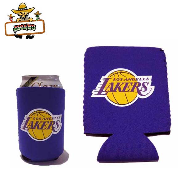 レイカーズ 缶クーラー クージー 缶クージー NBA LOS ANGELES LAKERS ロサンゼルス ロゴ パープル おしゃれ ボトルホルダー 缶カバー ドリンクホルダー バスケットボール BASKETBALL ローライダー Lowrider ウエストコースト west coast アメリカ 雑貨