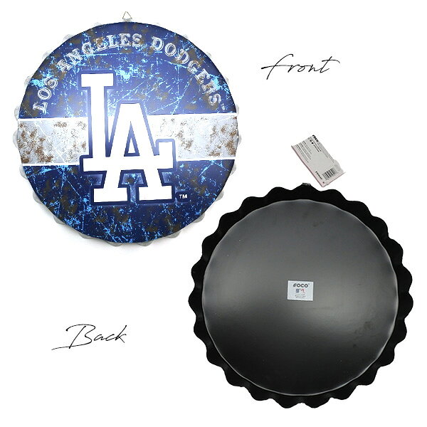 ドジャース 壁掛け 王冠型 ボトルキャップサイン MLB dodgers LA LOS ANGELES ロサンゼルス ドジャース グッズ 大谷翔平 エンブレム ヴィンテージ加工 おしゃれ 装飾 ロゴ 立体 サインプレート 看板 インテリア ガレージ ローライダー ウエストコースト アメリカ 雑貨の商品画像 2