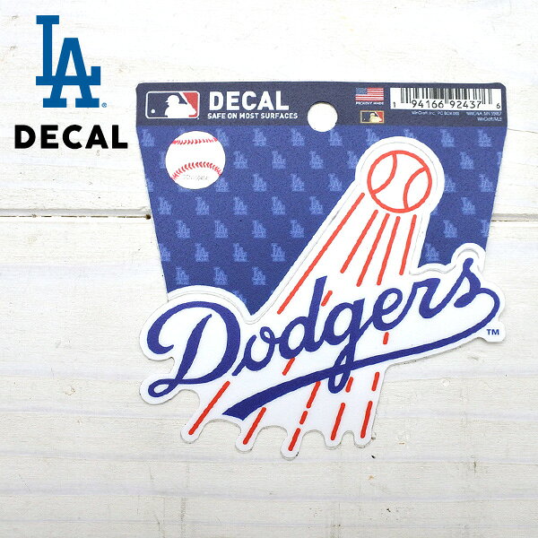 乐天商城 - ドジャース ステッカー デカール ロサンゼルス ドジャース グッズ MLB dodgers LA LOS ANGELES 大谷翔平 シンプル 防水 耐久 大きめ ロゴ ビニールステッカー おしゃれ プレゼント ガレージ インテリア メジャーリーグ ローライダー ウエストコースト アメリカ 雑貨