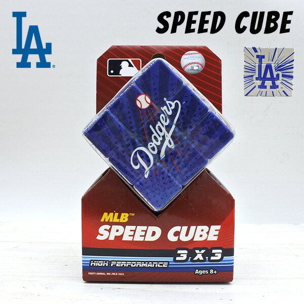 ドジャース SPEED CUBE 3×3 スピードキューブ ルービックキューブ ブルー ホワイト グレー ロゴ インテ..