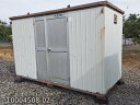 【中古】3.4m ユニット ハウス 単棟 1.5坪 3.0畳 5.5平米 倉庫 物置 屋外 プレハブ小屋 中古コンテナ コンテナハウス プレハブ used pr...