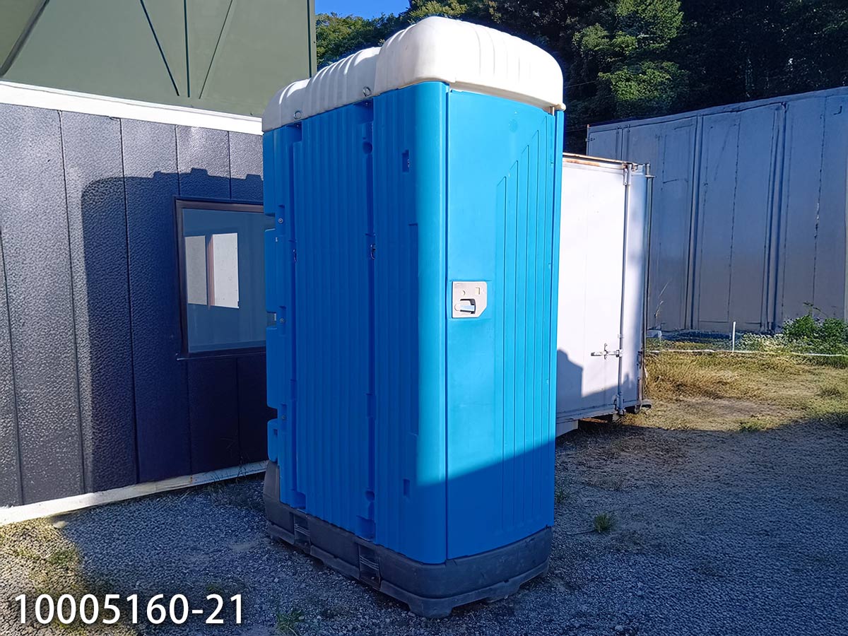 【中古】1.6m 仮設トイレ 和式タイプ 汲取り式 0.4坪 0.8畳 1.3平米 ポータブルトイレ porta potty 休憩所 簡易ハウス プレハブ小屋 屋外 事務所 倉庫 店舗 仮設 車屋 10005160-21