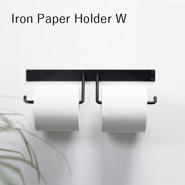 アイアン トイレ 収納 シンプル DIY ブラックトイレットペーパーホルダ トイレットペーパー紙巻器 Iron..