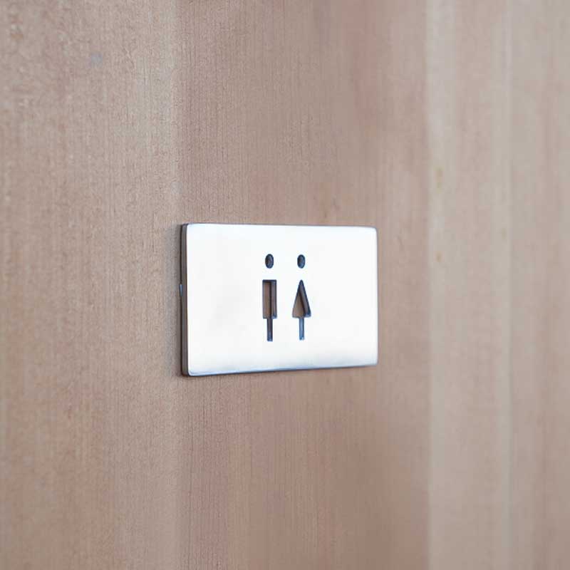 AXCIS アクシス DIY リフォーム 新生活 ステンレスサイン Toilet S [3]
