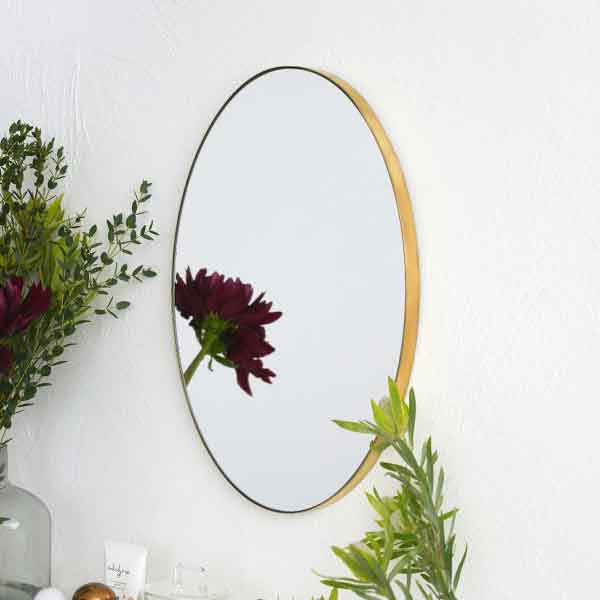 AXCIS アクシス DIY リフォーム 新生活 Brass oval mirror