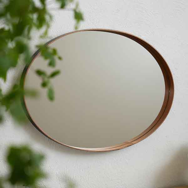 AXCIS アクシス DIY リフォーム 新生活 シェーカー ブラックオーバルミラーL ブラック