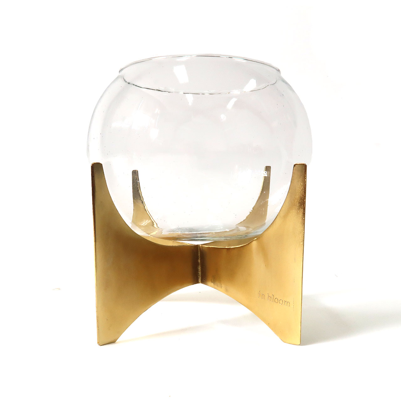 ガラスボウルベース Lサイズ in bloom インブルーム Creer クレエ 新生活 バレンタイン ホワイトデー 母の日 ギフト プレゼント