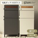 【直送S】宅配ボックス付ポスト Gian ジャン 宅配2段タイプ 宅配ボックス付き ポスト 置き配対応 不在時 受け取り 玄関先 大型荷物 防犯対策ポスト おしゃれ デザイン 一戸建て