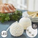 LEDライト POTTERY ボール オーナメント レース 3pcs Horn Please 志成販売