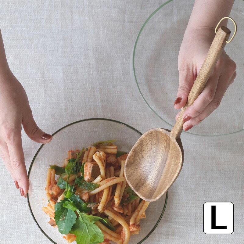 スプーン パーティーシーンに合う アカシアのサービングスプーン(L) Horn Please 志成販売