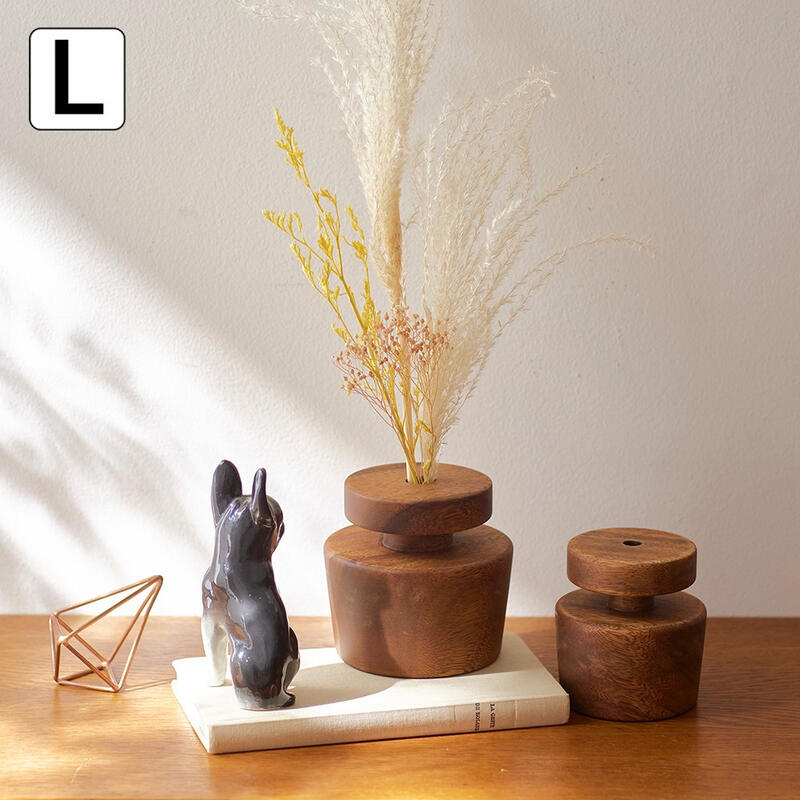 Rakuten - 木で作ったドライフラワーベース L Horn Please 志成販売