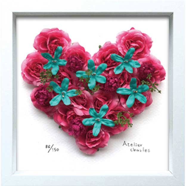 乐天商城 - ZAKKA-ART(ハート) 雑貨アート Heart Frame Red Heart