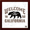 ZAKKA-ART(バスロールサイン) 雑貨アート Bus Roll Sign Welcome to California