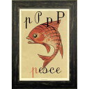 ZAKKA-ART(イタリアンヴィンテージ) 雑貨アート Italian Vintage Poster Frame pesce