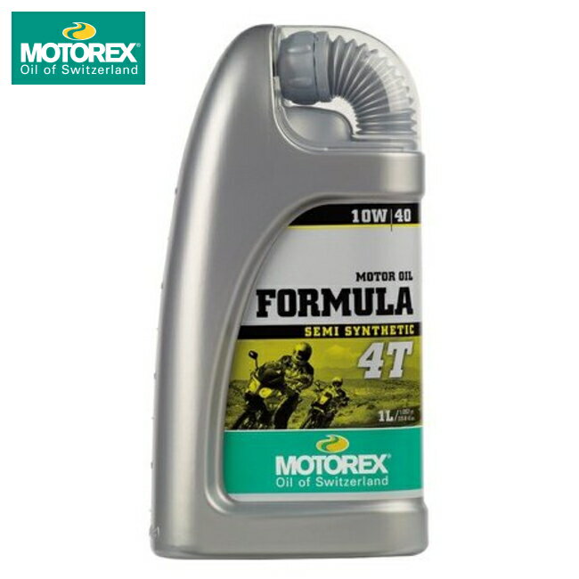 モトレックス フォーミュラ 4T(MOTOREX FORMULA 4T) 10W40(10W-40) 1L 【79551→97802】バイク用 エンジンオイル バイク好き ギフト 楽天お買い物マラソン 開催