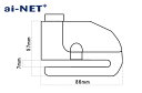 セール特価 バイク 防犯 3ヶ月保証付 ディスクロック + ストッピングワイヤーセット 大音量 アラーム付き アラームセキュリティ ブレーキディスクロック バイク盗難防止 盗難防止 aiNET製 バイク好き ギフト お買い物マラソン 開催