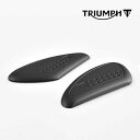 TRIUMPH/トライアンフ 36TA0042 タンクパッド 左右セット ブラック ラバーニーパッド グリップ バイク 純正 パーツ カスタム 保護 高品質 タ...