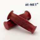 送料無料 ainet/アイネット 91571 樽型グリップ 樽型ストライプ 22.2mm ハンドルグリップ クラシック バイク オートバイ パーツ カスタム 交...