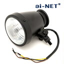 送料無料 汎用 Nocturn/ノクターン ヘッドライト ブラック/クリア ビンテージ SLJ-D016B TW200 CB400SS シャドウ400 SR40...