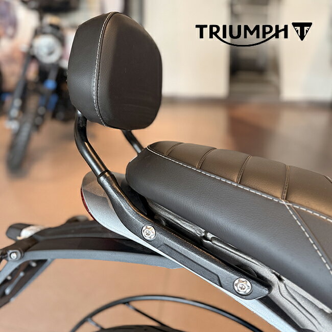 TRIUMPH/トライアンフ スピード400 スクランブラー400 バックレスト 純正オプション 日本未発売 海外仕様 SEAT BACKREST 36TA0215 ブラック塗装 背もたれ 海外純正アクセサリー タンデム シートクッション シートクッション あす楽対応