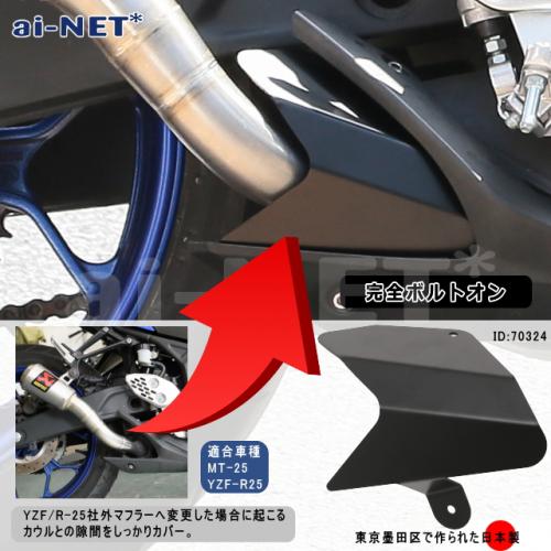 日本製 AKRAPOVIC/アクラポビッチ YZF-R25 YZF-R3 MT-25 MT-03スリップオン S-Y2SO11-AHCSS MOTO-GP STYLE 用 マフラーカバー 1年保証 アイネット製 あす楽対応 バイク好き ギフト