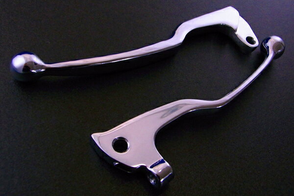 【国内メーカー】【ALBA[アルバ]】TW200E[ディスクブレーキ] [00-01] クラッチレバー ブレーキレバー 左右セット カラー[クロムメッキ] バイク好き ギフト