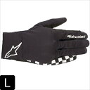 alpinestars/アルパインスターズ Lサイズ REEF GLOVE 12BLACKWHITE グローブ 通勤 通学 moto バイク用 バイク好き ギフト