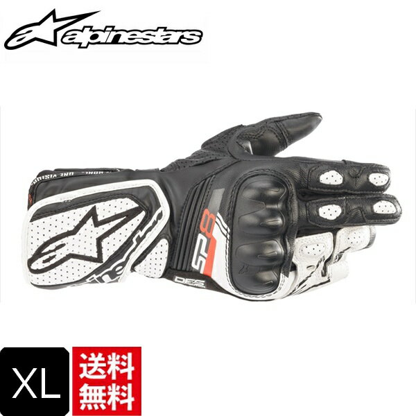 納期未定 入荷後発送 WOMENS アルパインスターズ XLサイズ STELLA SP-8 V3 LEATHER GLOVE 12BLACKWHITE グローブ 通勤 通学 moto 送料無料 バイク用 バイク好き ギフト 楽天お買い物マラソン 開催