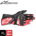 WOMENS アルパインスターズ XLサイズ STELLA SP-8 V3 LEATHER GLOVE 1832 BLACK WHITE DIVA PINK グ...