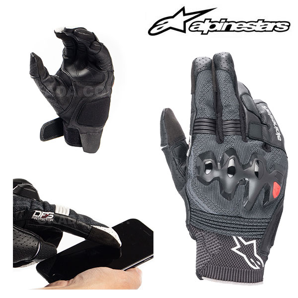 alpinestars/アルパインスターズ 3567122 MORPH SPORT GLOVES L black 黒 モーフ スポーツ グローブ 本革 プロテクター バイク CE規格 スマホタッチ 3シーズン 街乗り 通勤 通学 タッチパネル バイク スマホタッチ対応 おしゃれ かわいい かっこいい プロテクター 手袋