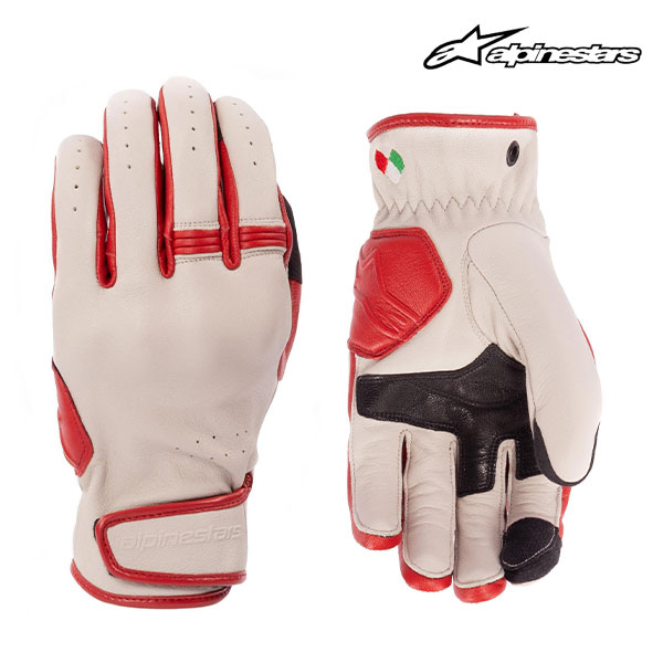 alpinestars/ѥ󥹥 1694799201 DYNO LEATHER GLOVE 8005 ECRU RUBY RED S ȥ쥶 ѥ󥰲ù ޥۥå Х  ʼ   ץƥ 