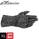 送料無料 アルパインスターズ SP-8 V3 LEATHER GLOVE 1100BLACKBLACK XLサイズ グローブ 通勤 通学 moto バイク用 バ...