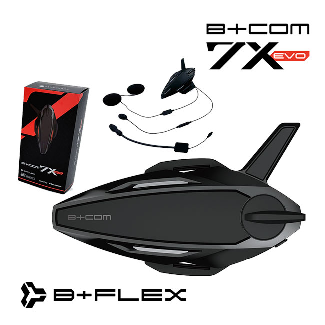 3月27日発売 サインハウス B+COM 7X EVO シングルユニット 00083261 ビーコム インカム B+FLEX メッシュ通信 最大20人 ユニバーサル通話 IP67相当 ボイスコマンド ツーリング オートバイ用インカム b com sb7x バイク インカム ビーコム お買い物マラソン 開催