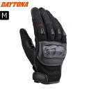 【ブラック/M】 DAYTONA(デイトナ)DG-003 カーボンメッシュグローブ 32427 ゴートスキン カーボンプロテクター タッチパネル対応 moto ...