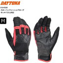 Mサイズ 2024年春夏 レッド デイトナ(Daytona) スローバック メッシュグローブ DG-010 46120 バイク用 手のひら本革(ヤギ革) スマホ対応 パンチングレザー 通勤通学 ツーリング